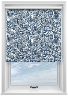 Balmy Palms (Blackout), Pacific Blue - Roller Blind